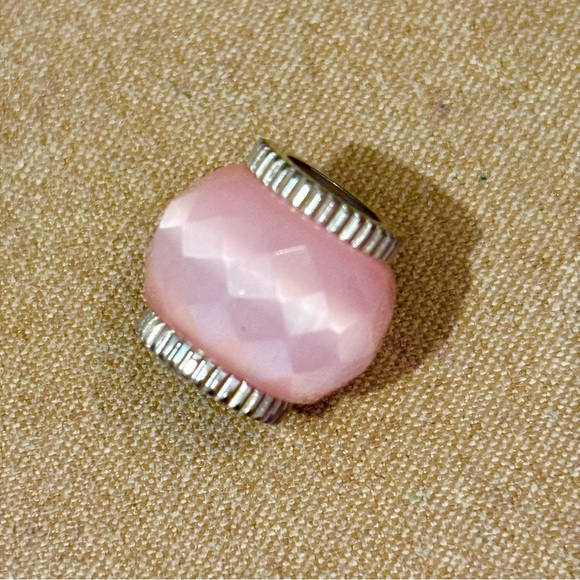 Brighton Jewelry - 🆕Listing! Brighton Resin bead Light pink faceted surface Silver edges Retired